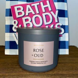 Rose + Oud Unreleased Bath & Body Works Test Store Candle